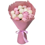 Букет из 15 нежных пионов